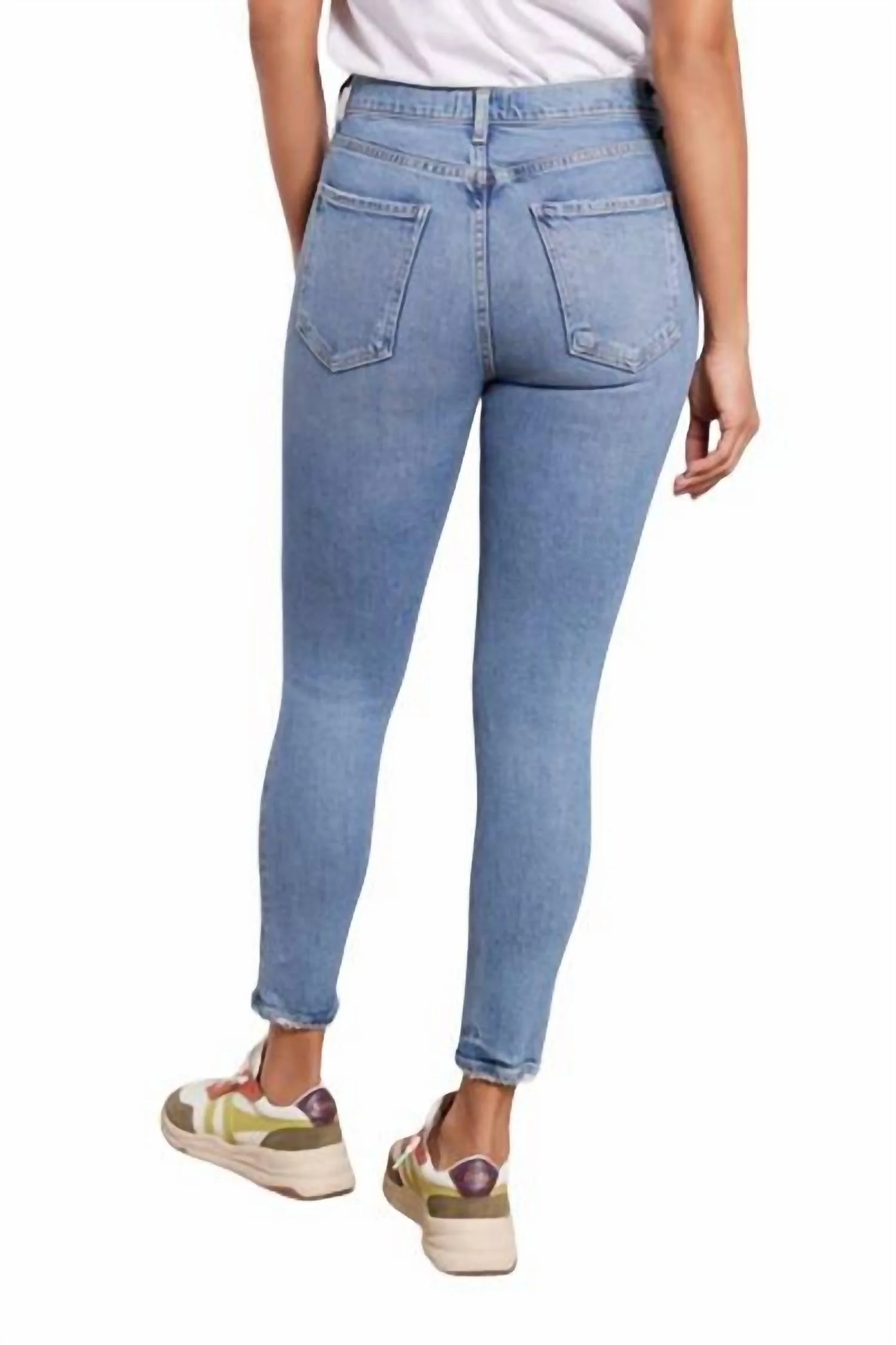 Nico High Rise Slim Jeans In Blame