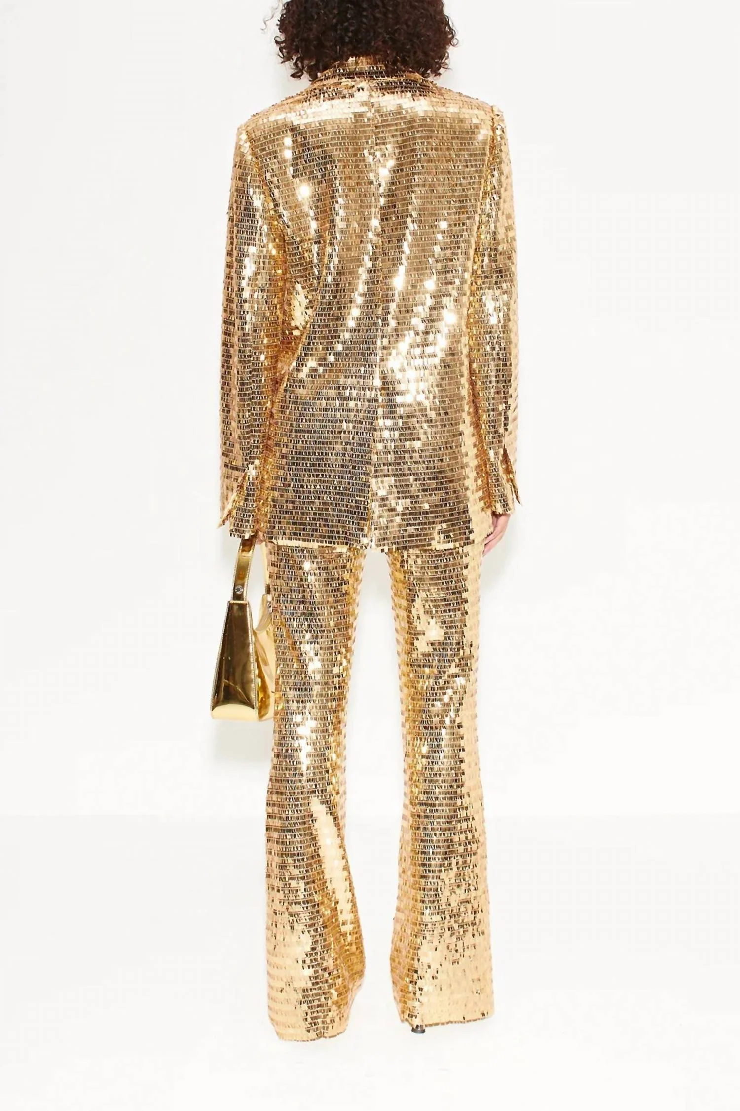 Lennox Sequin Jacket In Star Gold