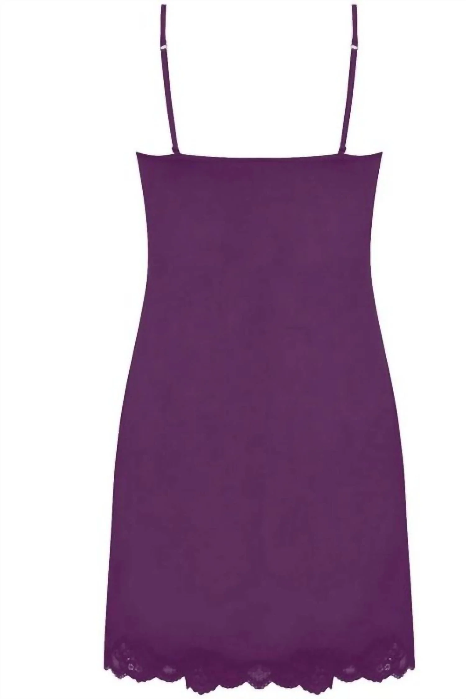 Simply Perfect Spaghetti Strap Nightie In Prune Magic