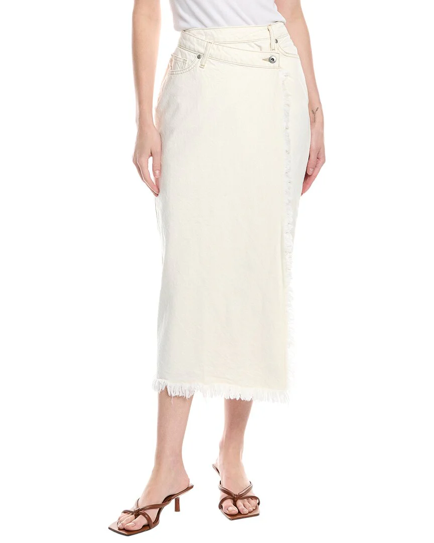 SIMKHAI Piper Denim Midi Skirt