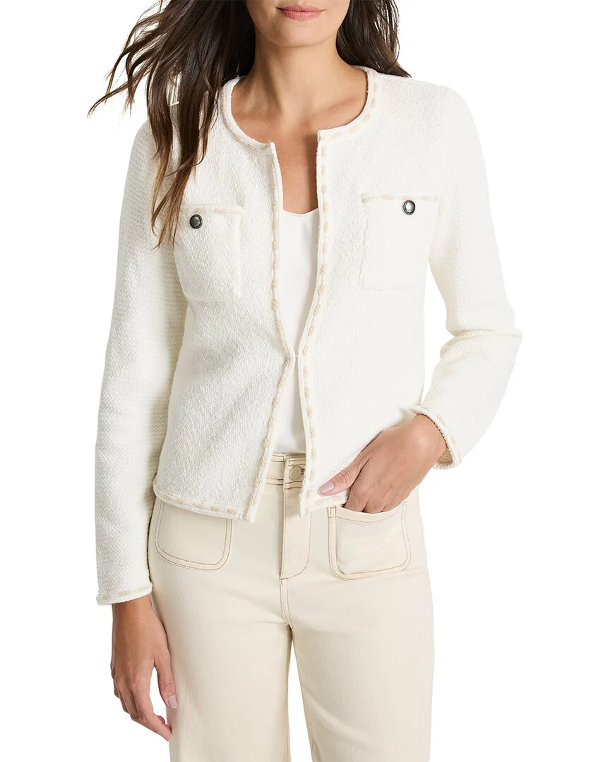 NIC+ZOE Stitch Trim Knit Jacket