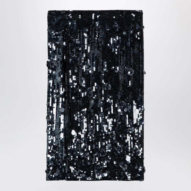 P.A.R.O.S.H. Women's  Midi Skirt With Micro Sequins