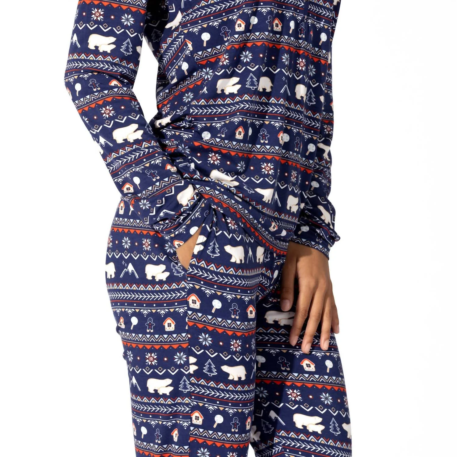 Bamboo Women's Pajama Set In Polar Isle Blue