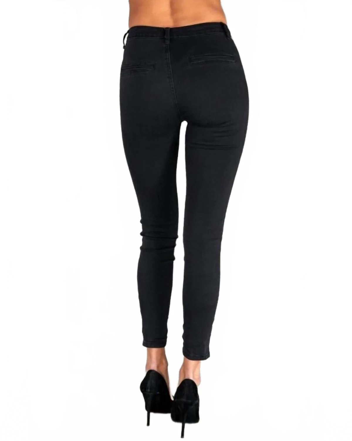 Alessandra Silver Stripe Black Joggers