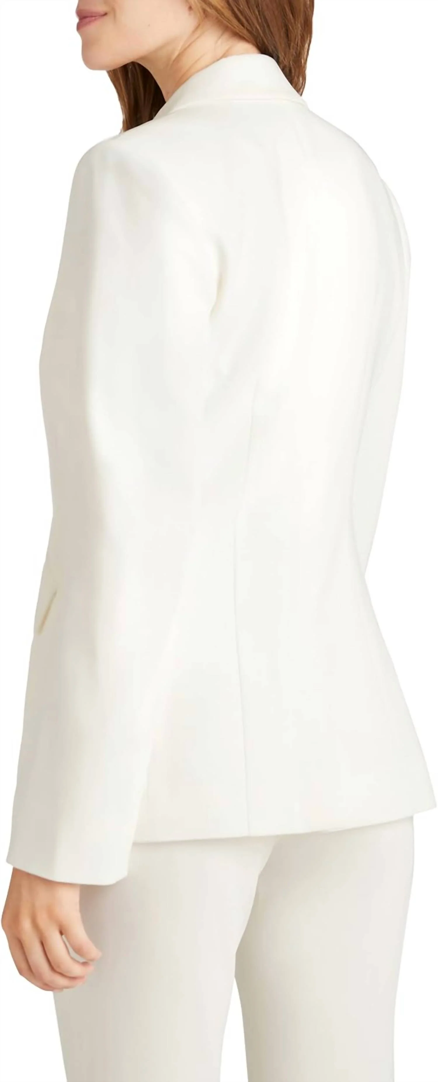 Cheyenne Rhinestone Pin Blazer In Ivory