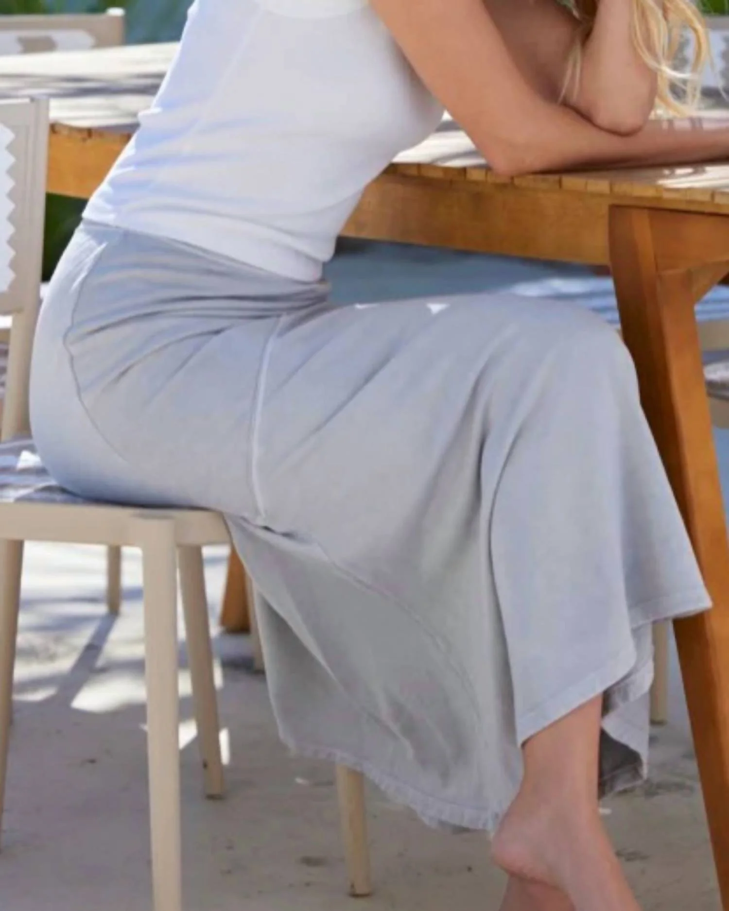 Buttery Soft Mermaid Skirt In Gray