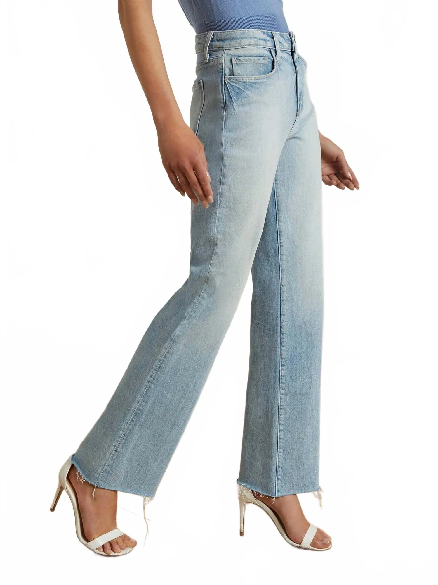 Tiana High Rise Wide Leg Jean In Porter