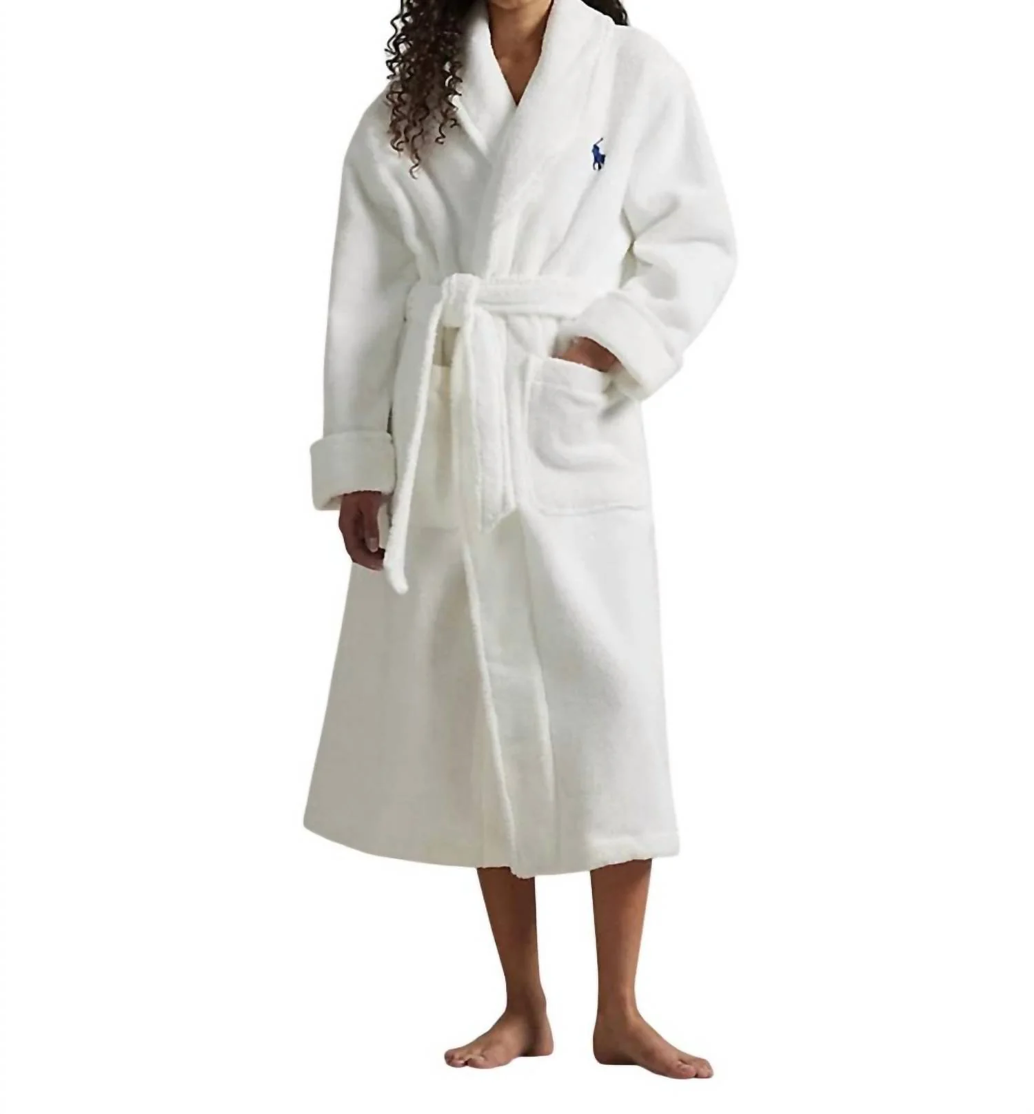 Bear Cotton Terry Robe In Beret Bear