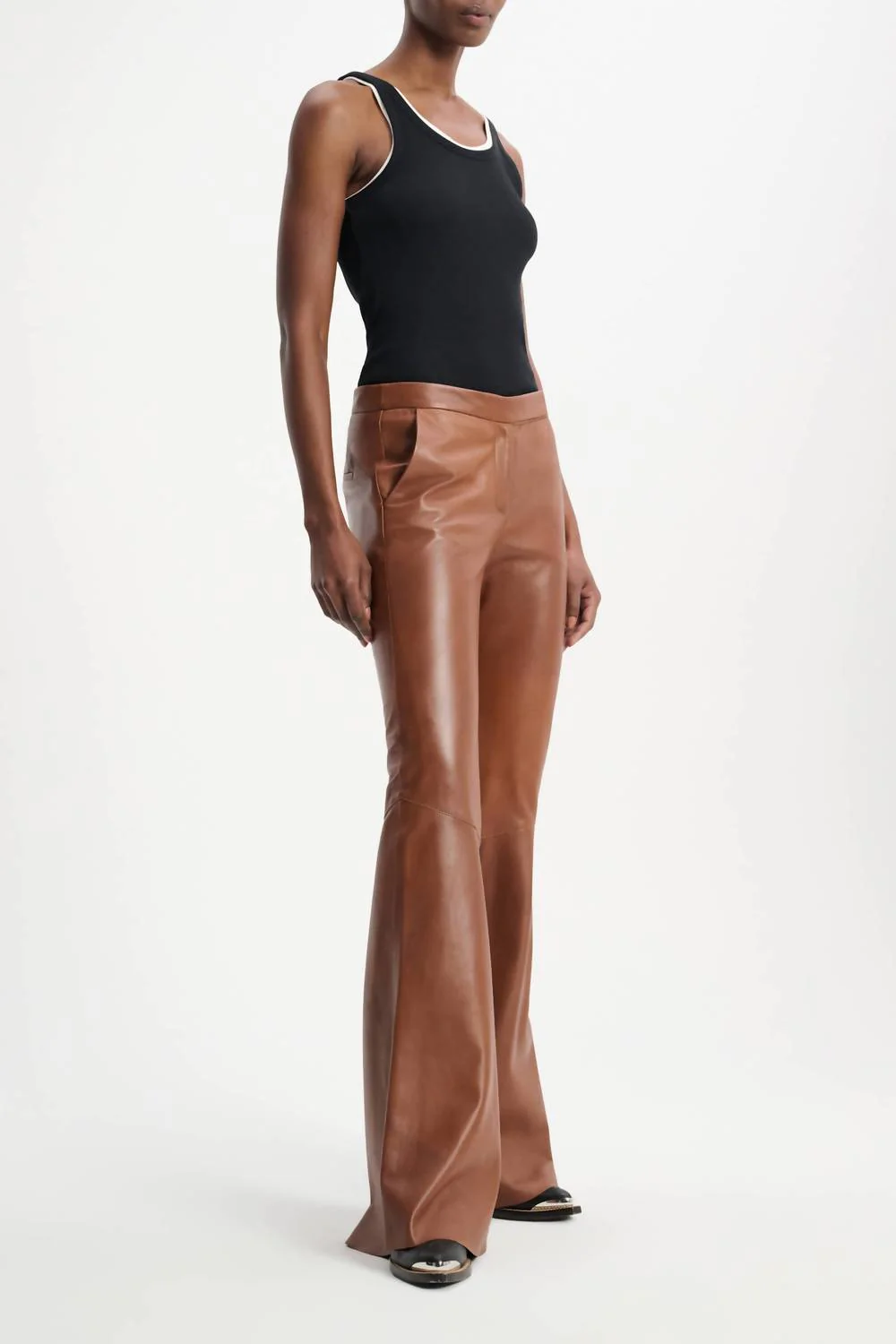 Sleek Statement Pants In Brown Sugar