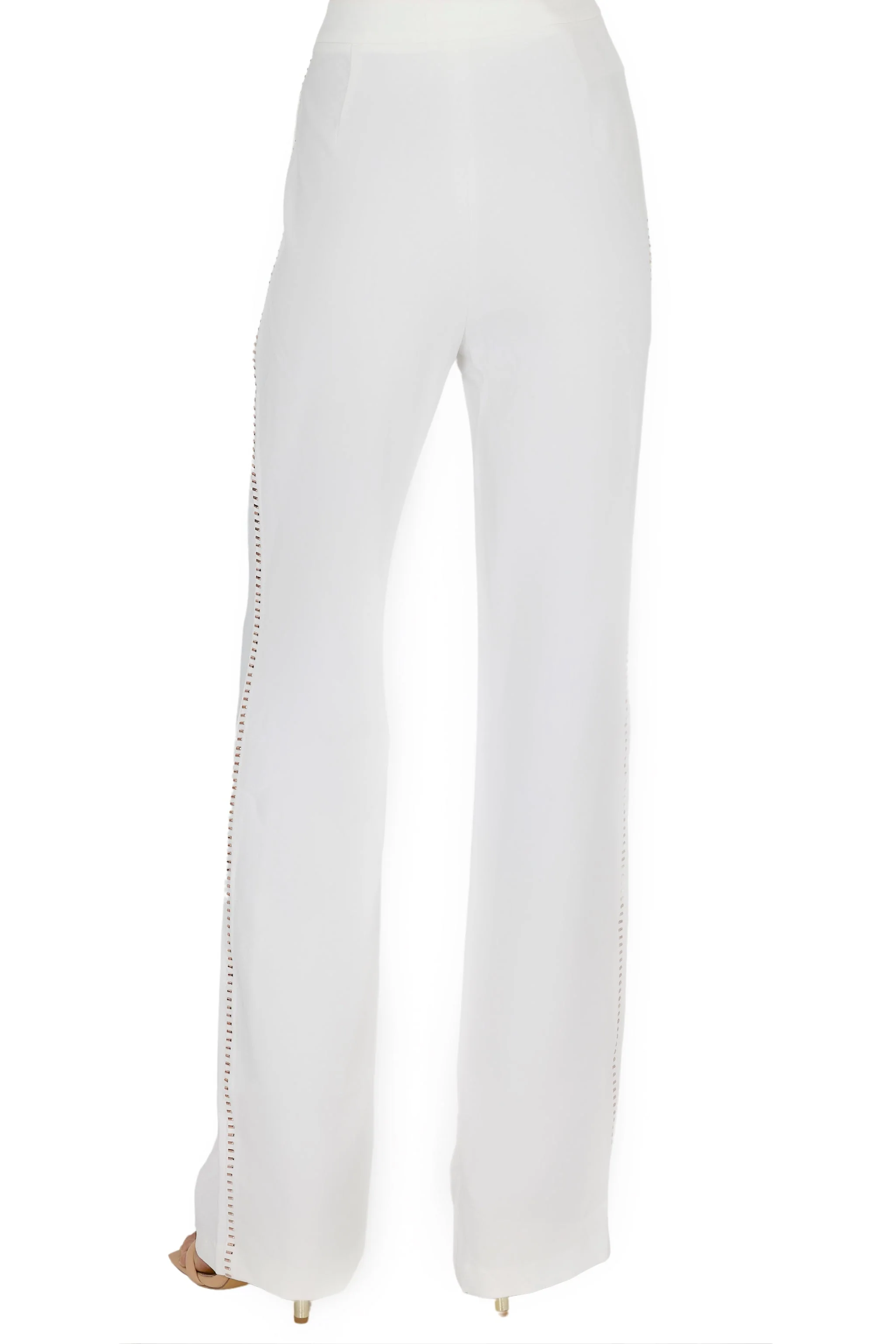 Nina Wide Leg Pant (WHITE)