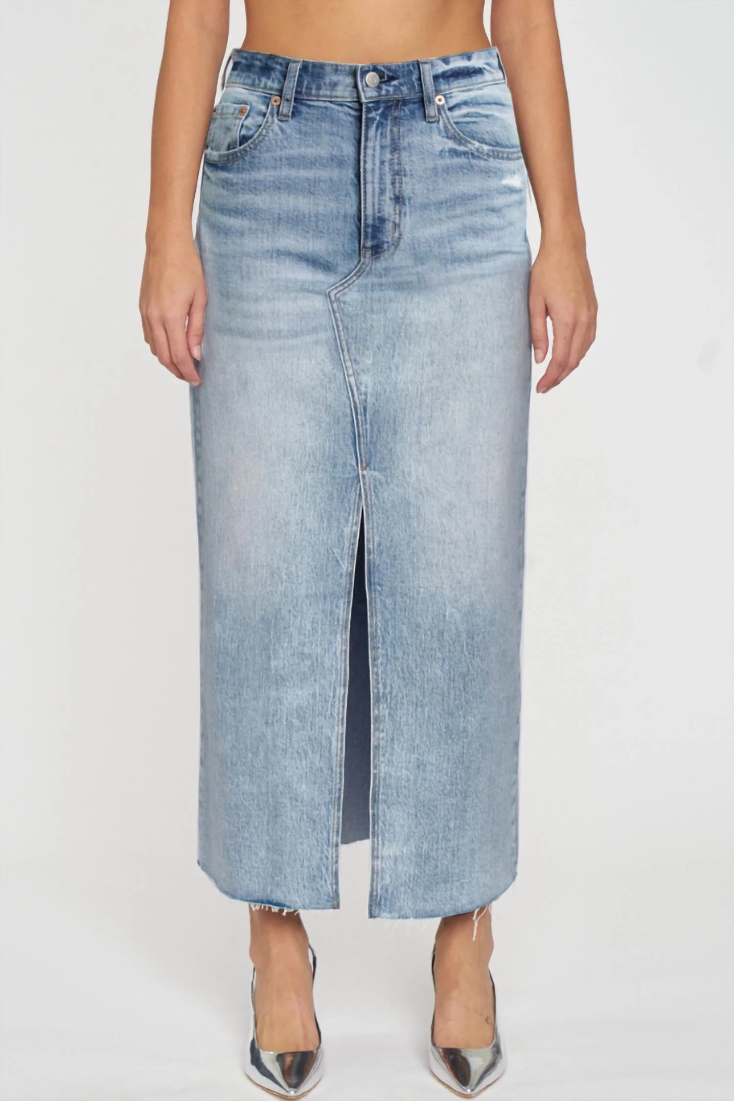 Girl Next Door Maxi Skirt In Fools Gold