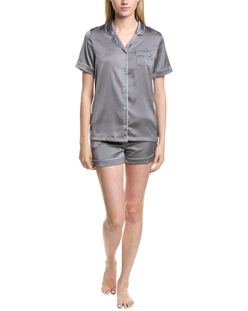 KatieJnyc 2Pc Olivia Satin Stretch Lounge Set