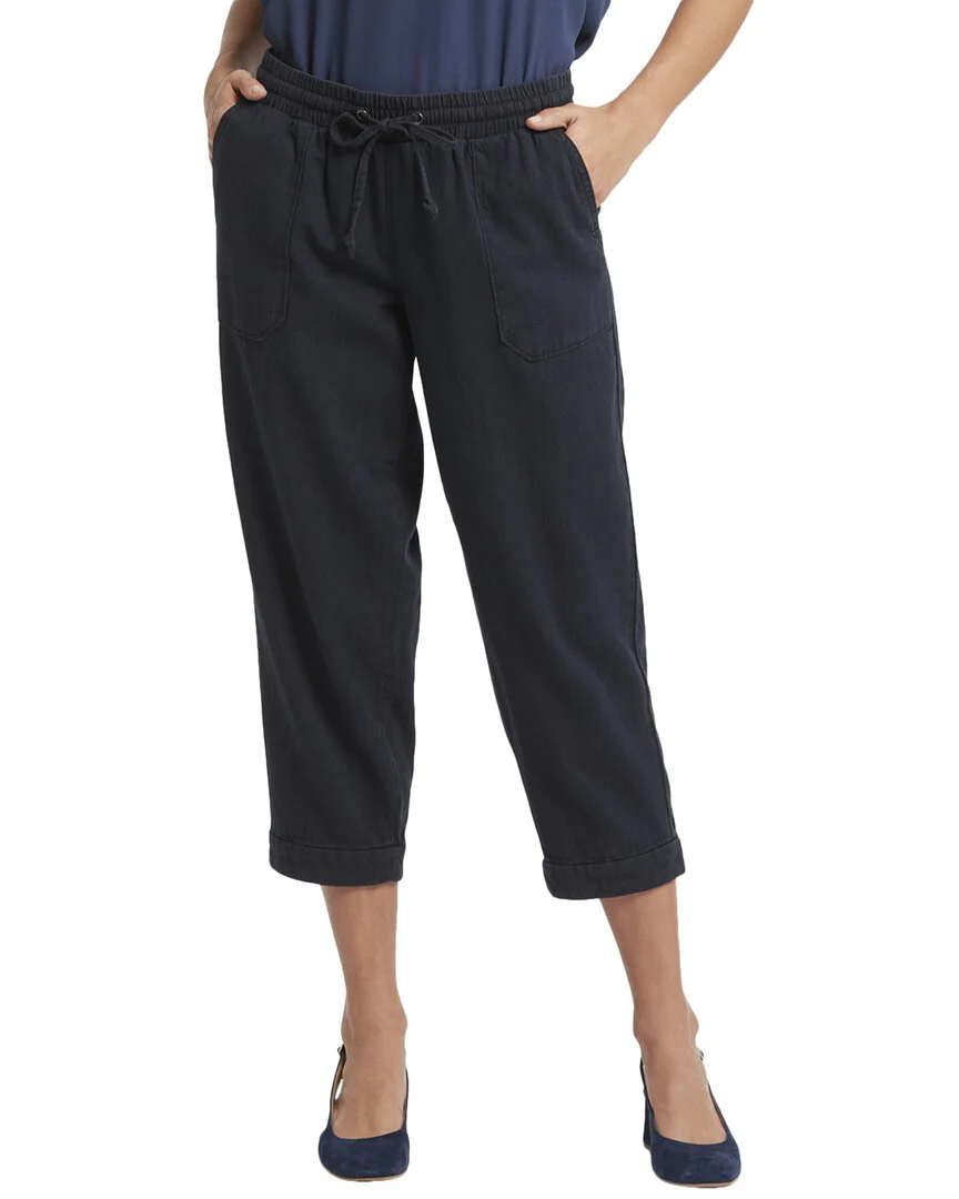 NYDJ Relaxed Overdye Black Cargo Jean