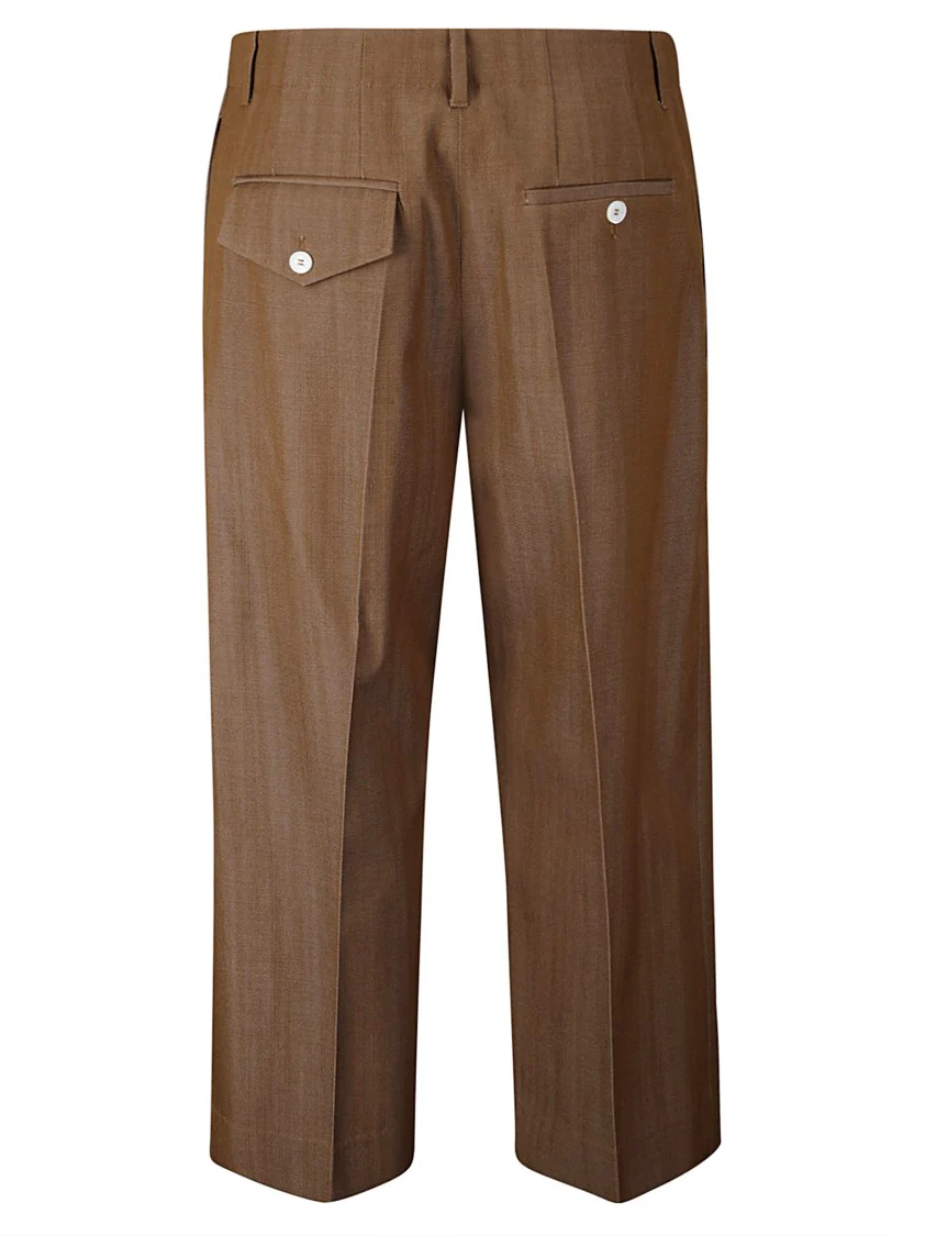 High-Waisted Virgin Wool Trousers