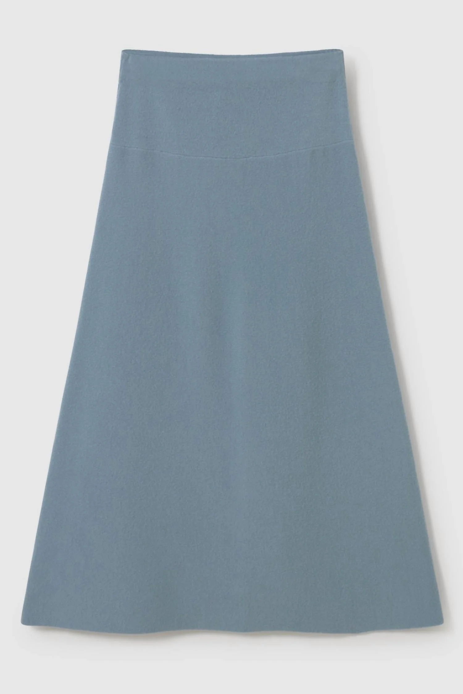 Knitted Skirt In Silver Blue