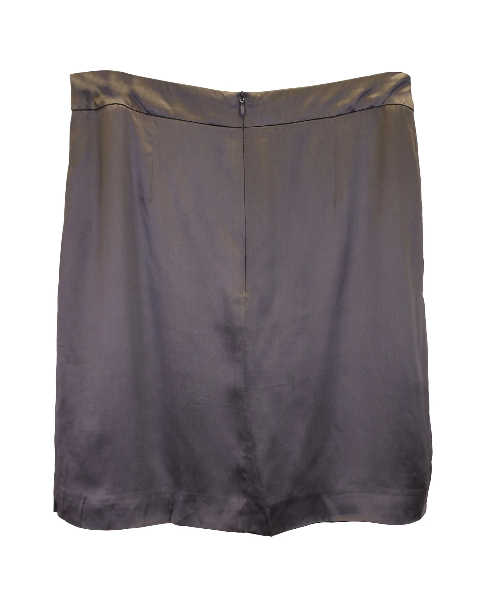 Hugo Boss Mini Skirt in Grey Silk