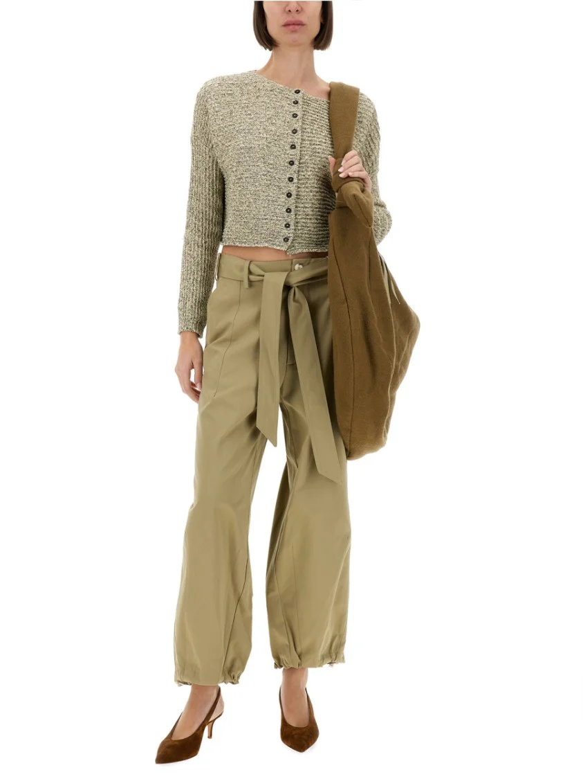 Relaxed Fit Belted Pants