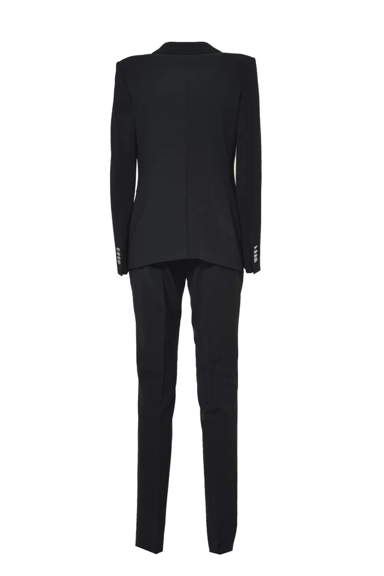 Paris Suit In Black Virgin Wool