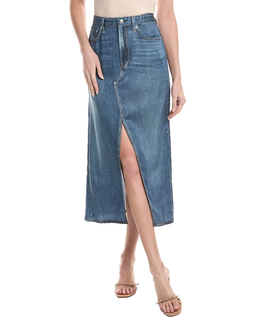 rag & bone Liquid Miramar Clara Midi Skirt