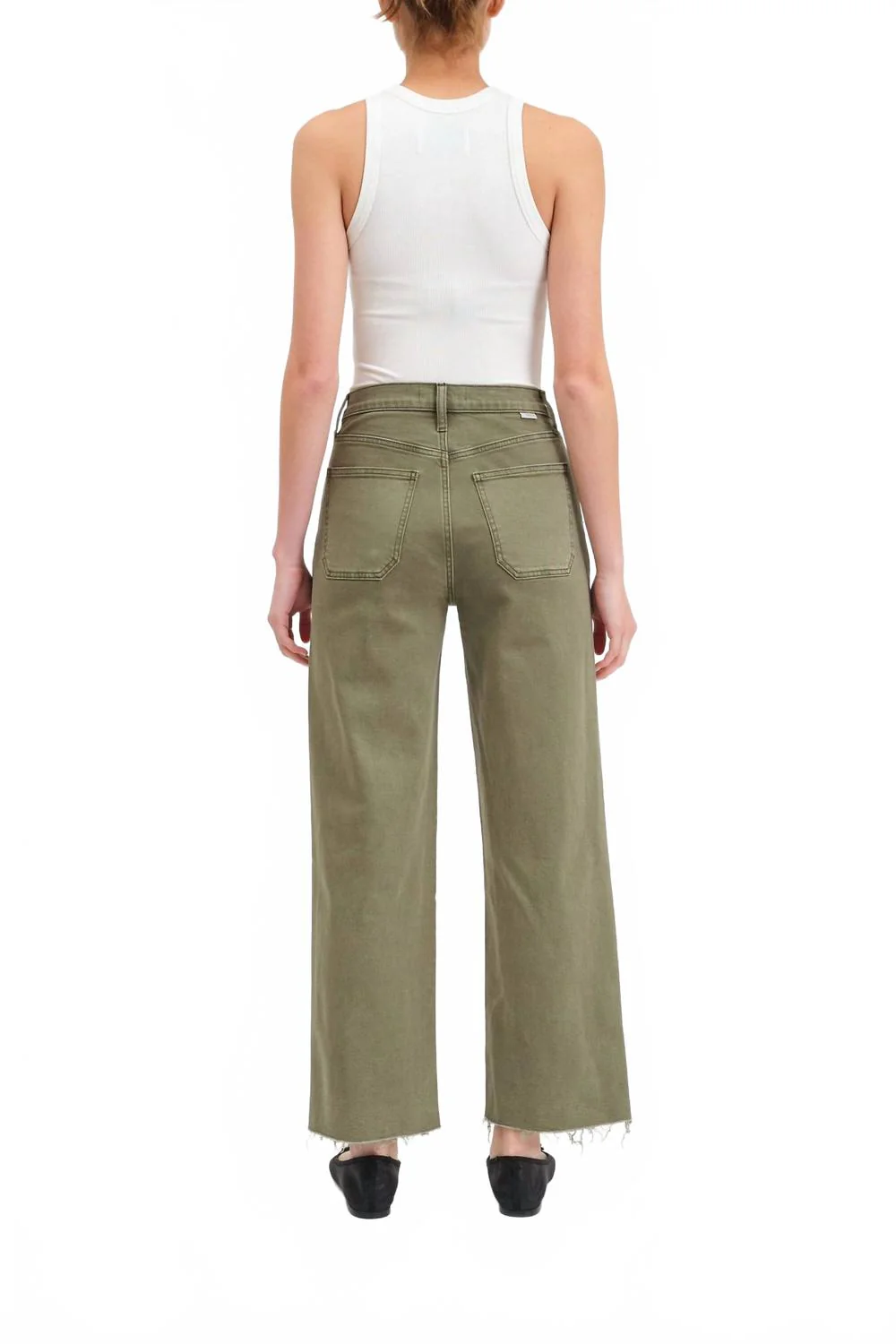 Pleaser High Rise Wide Leg Jeans In Jade