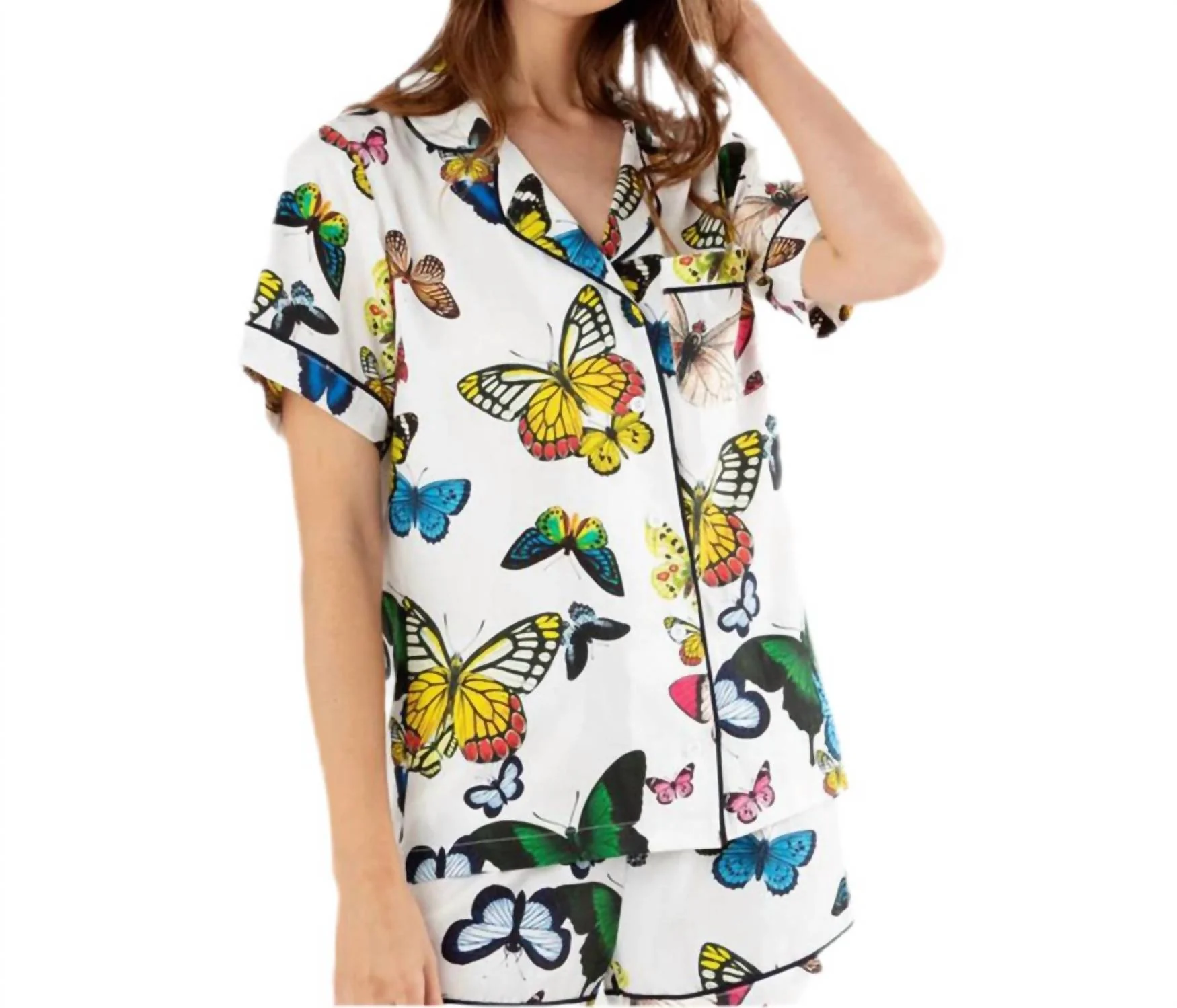 Metamorphosis Shorts Set In White