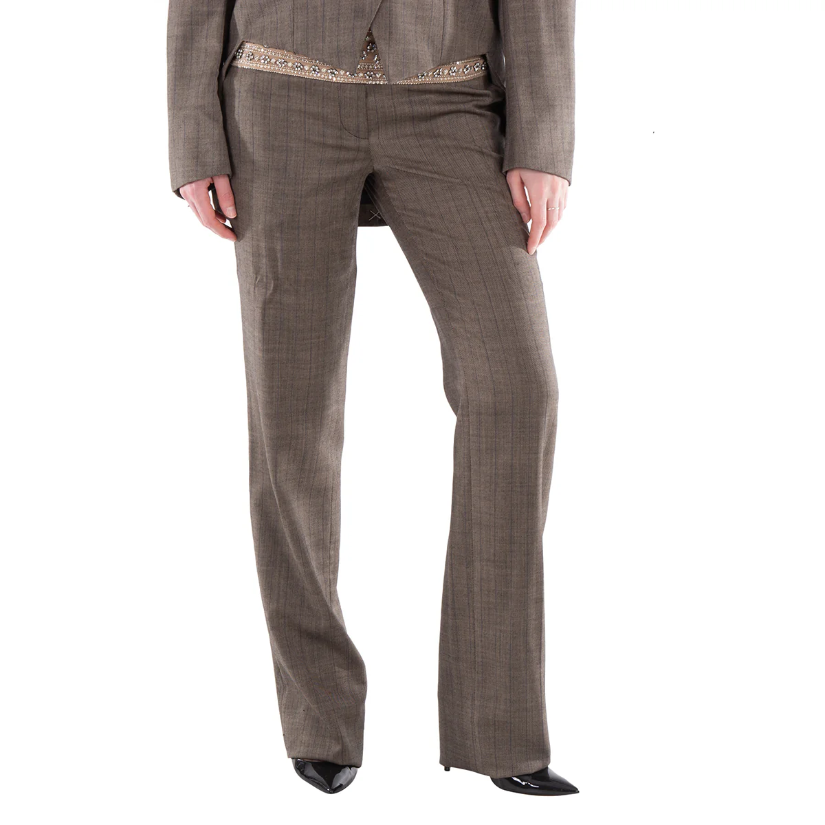 Stella Mccartney Straight-Leg Wool Pants