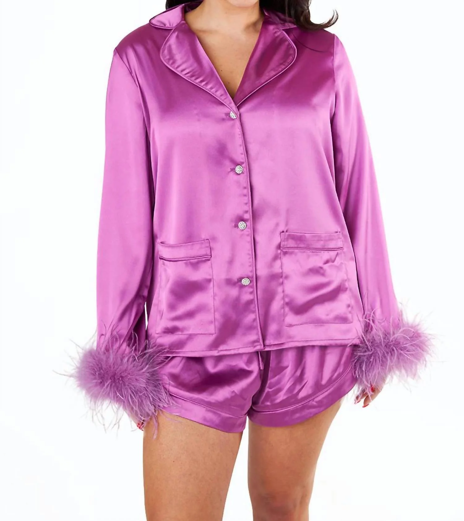 Prescott Pajama Top In Purple