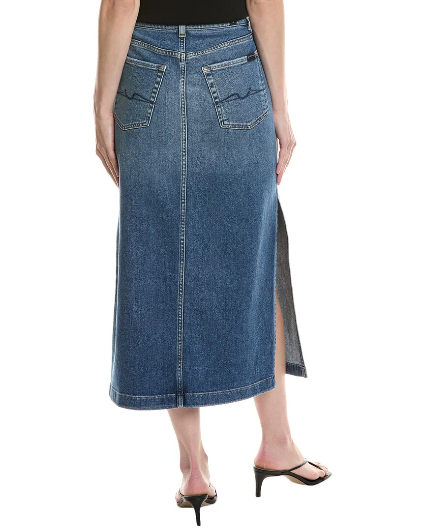 7 For All Mankind Midi Skirt