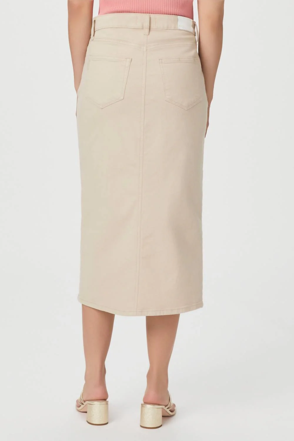 Angela Midi Skirt In Soft Beige