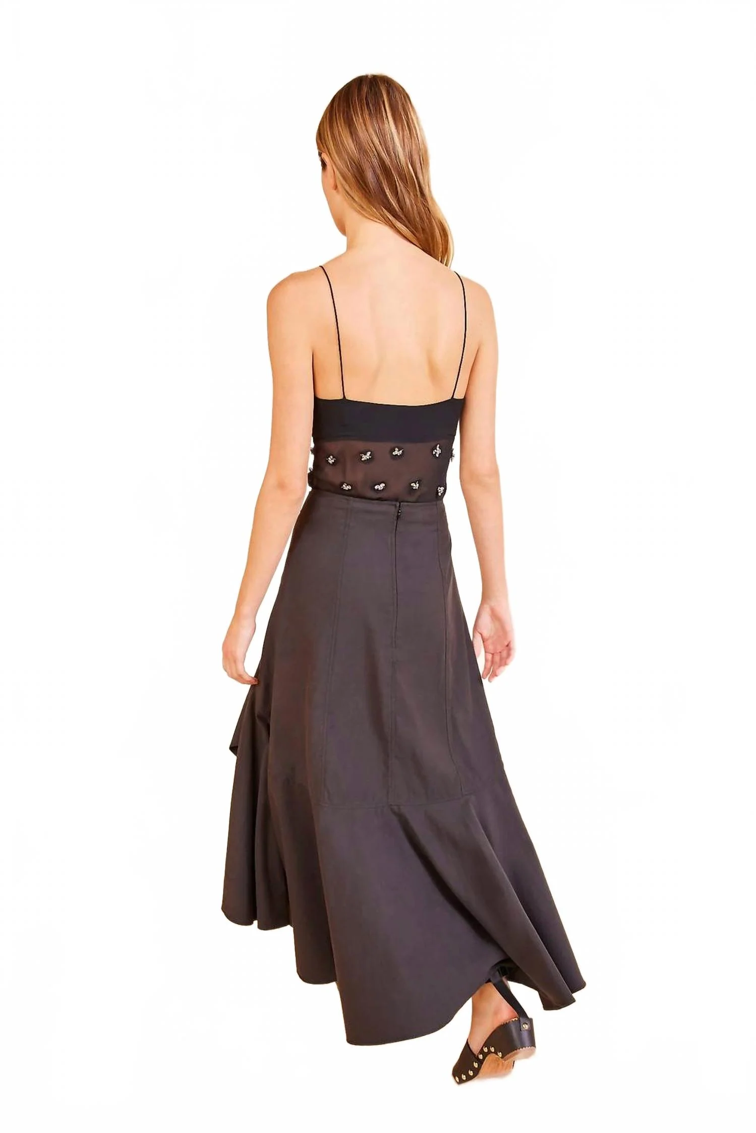 Sabina Midi Skirt In Noir