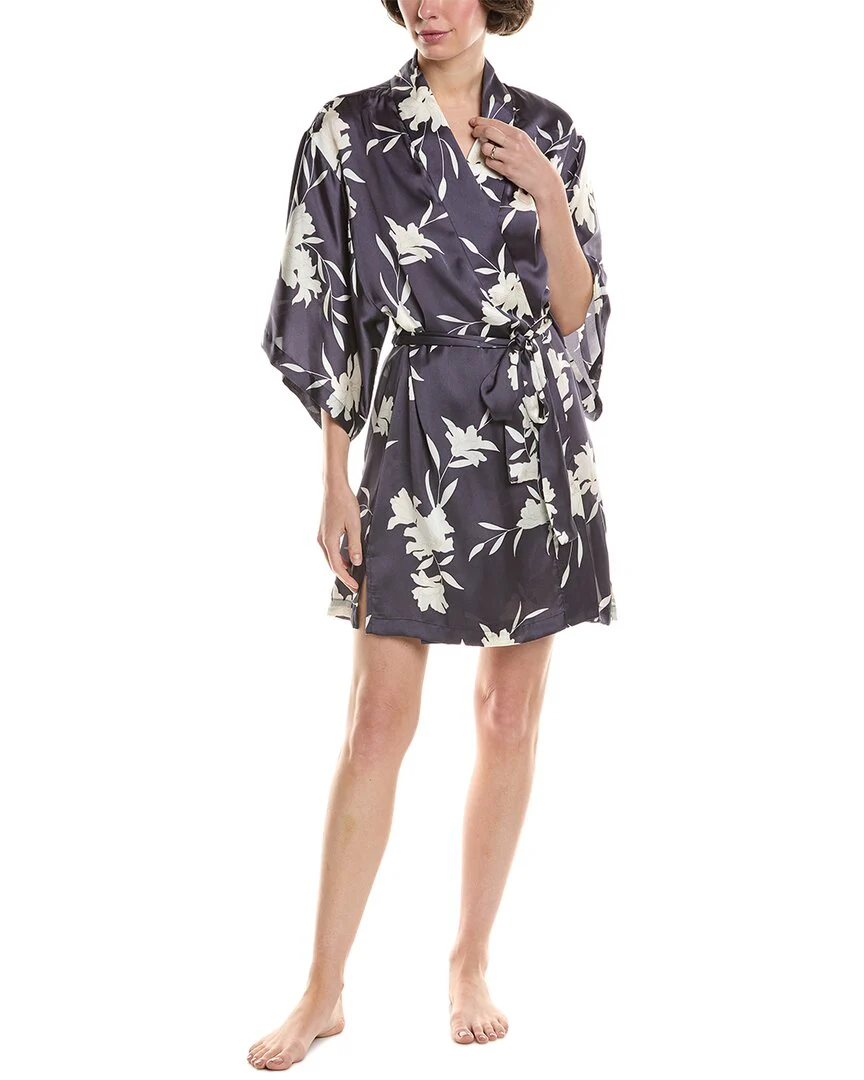 NATORI EDIT Lily Printed Satin Icon Wrap