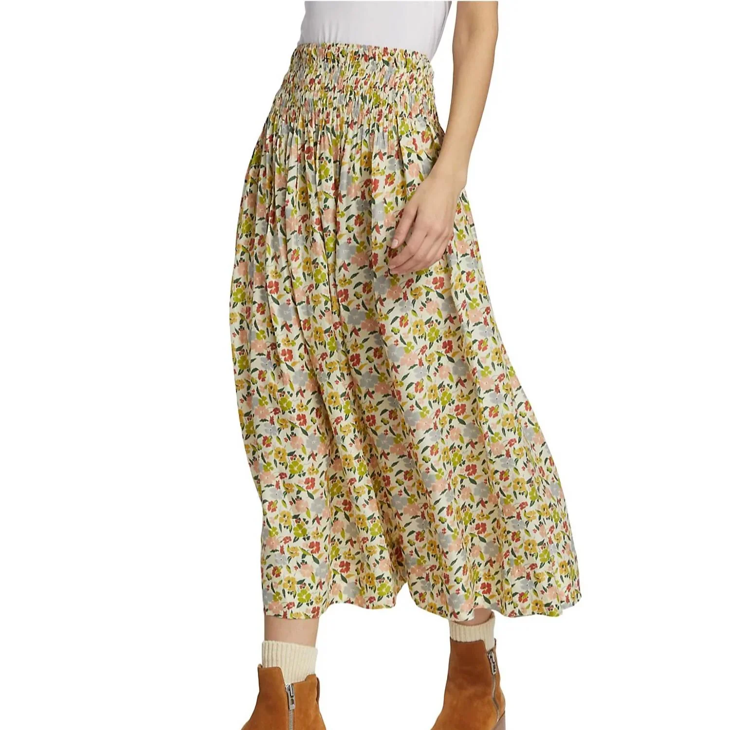Viola Skirt In Floating Petals
