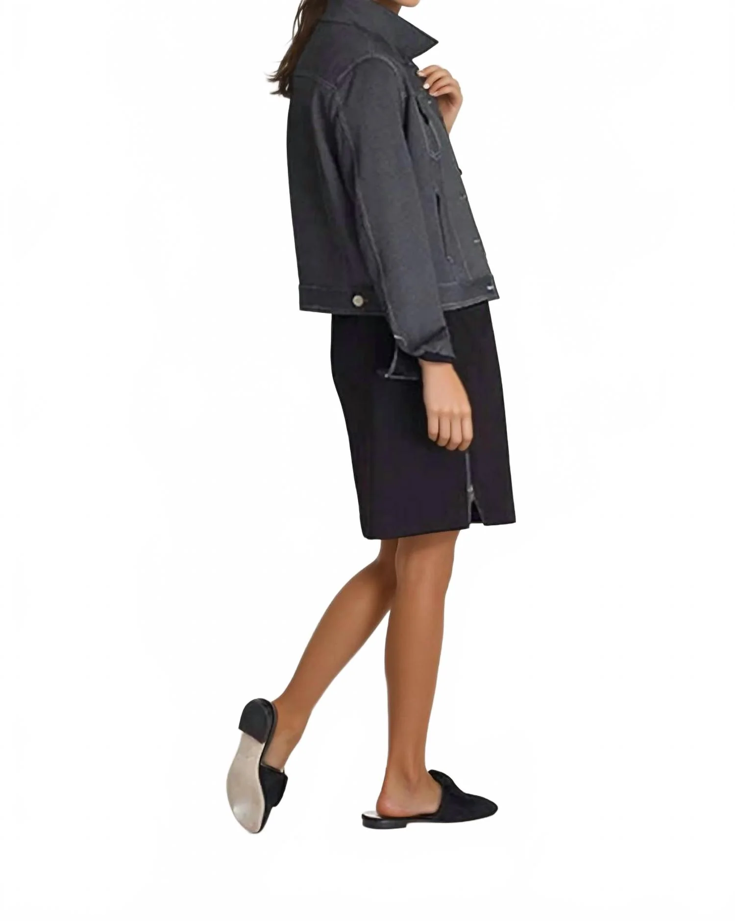 Zip It Skirt In Black