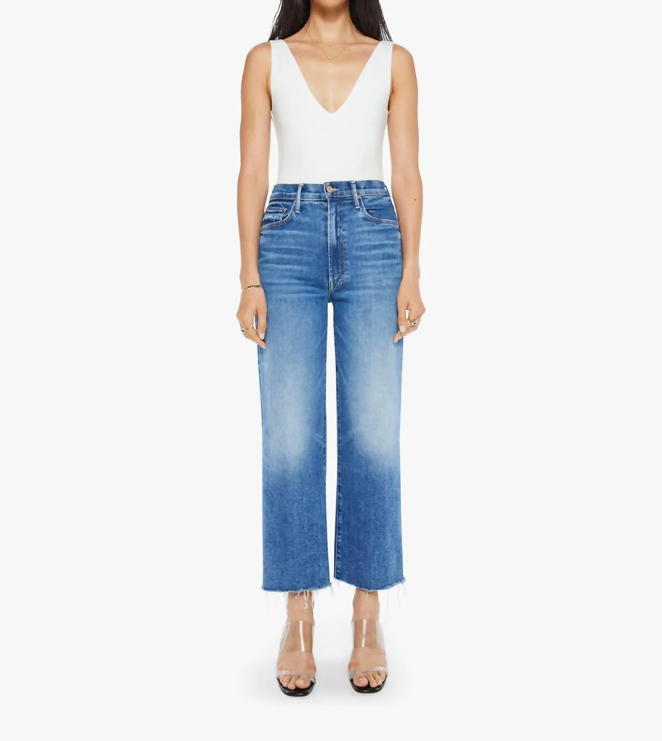 Maven Ankle Fray Jeans In Bitchin