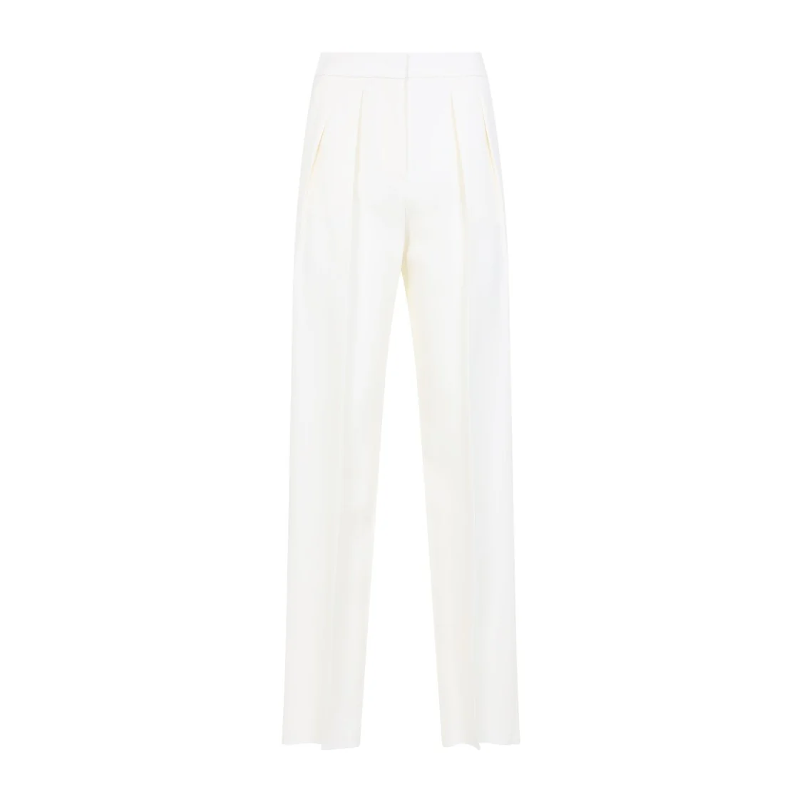 High-Waisted Silk Satin Pants