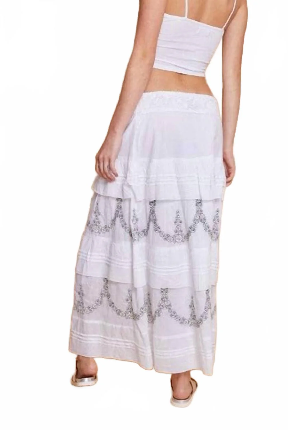 Mariane Maxi Skirt In White