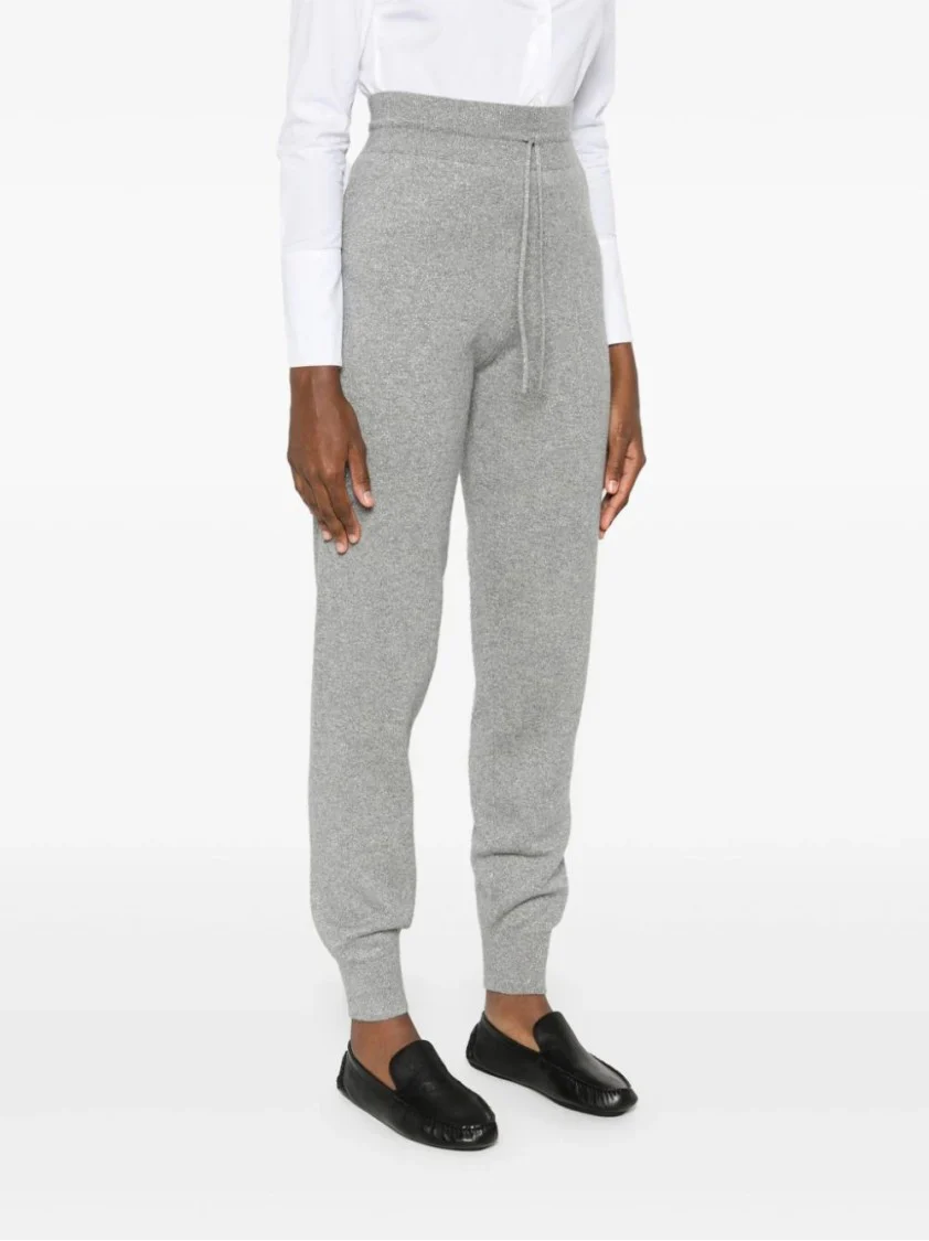 Tapered Leg Pants With Elastic Waistband