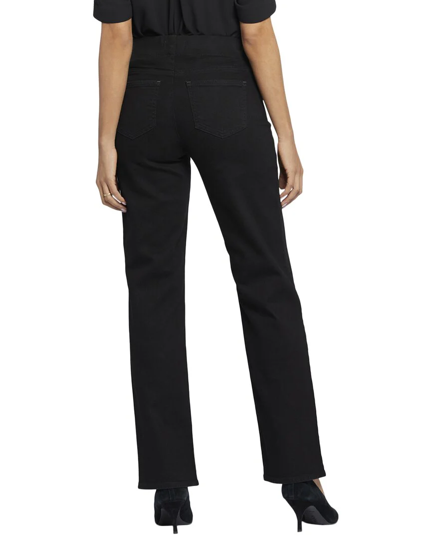 NYDJ Bailey Black Rinse Straight Jean