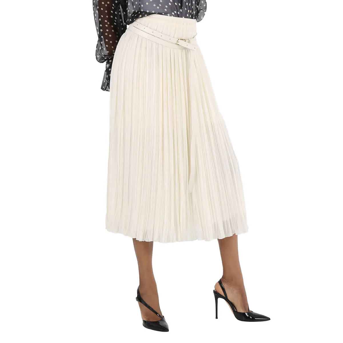 Chloe Ladies Eden Pleated Mid-Length Skirt