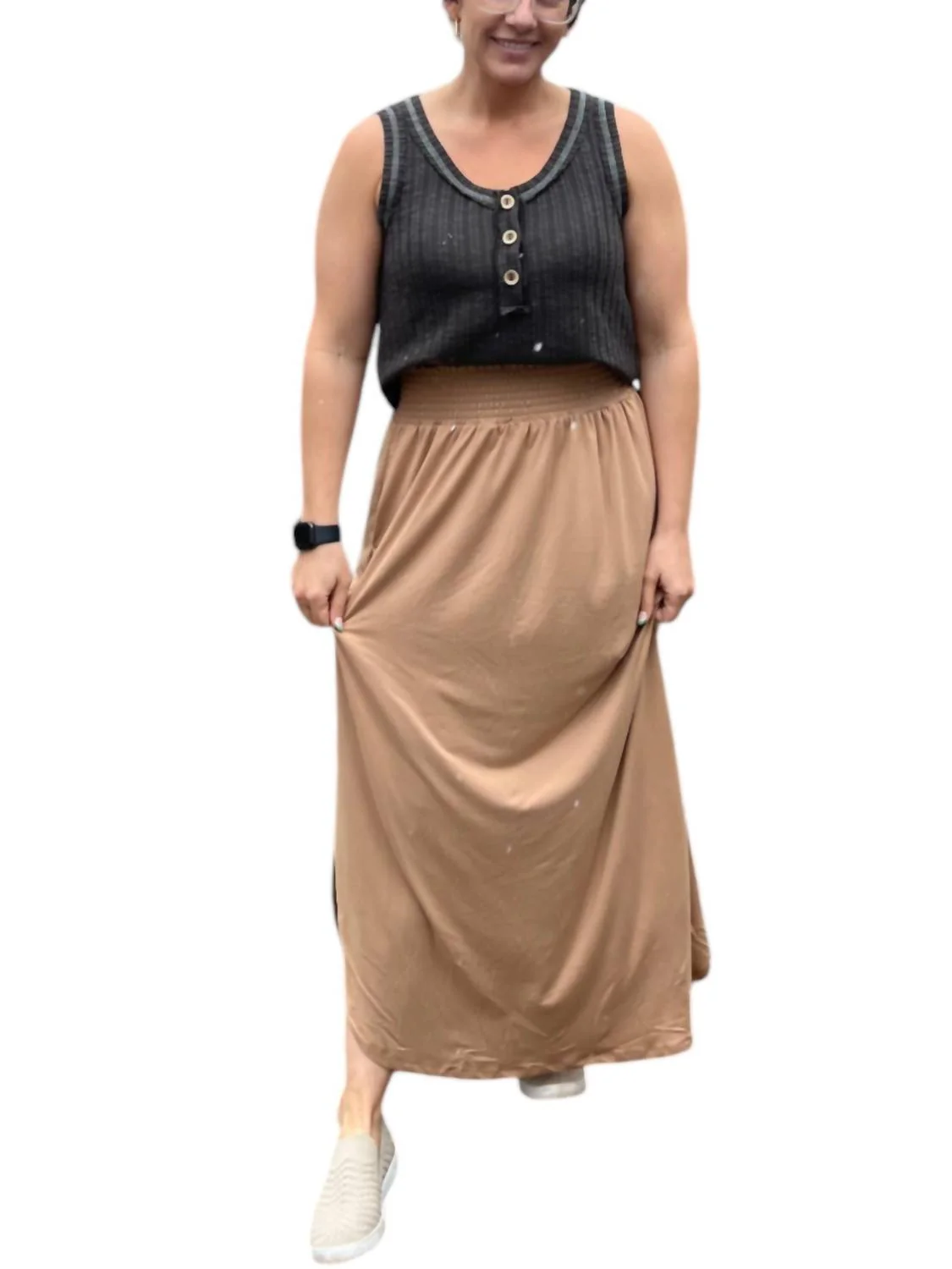 Maxi Skirt In Tan