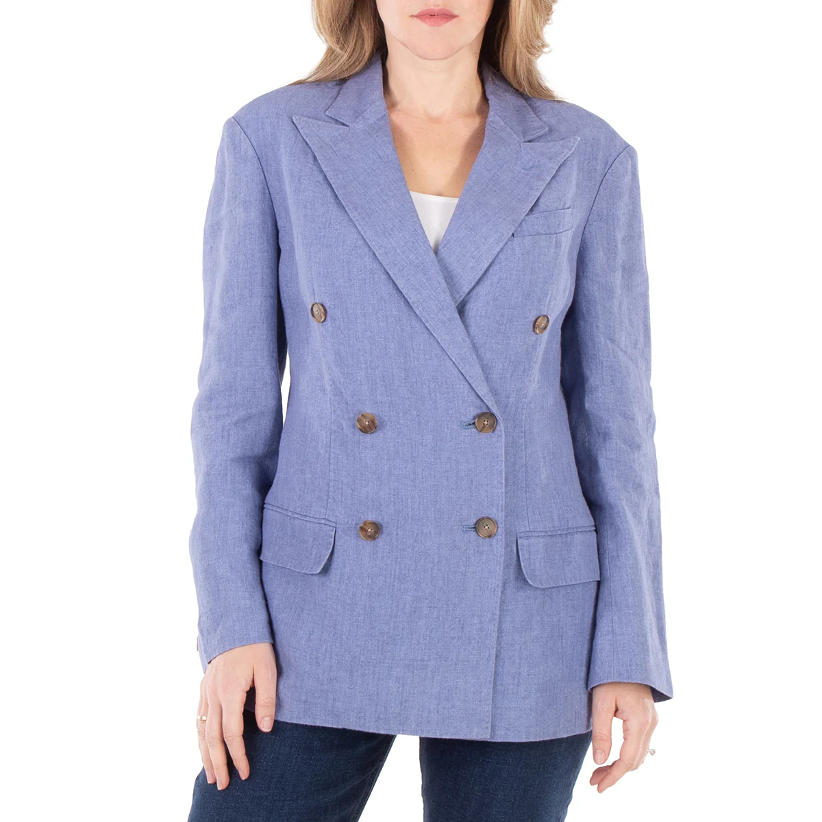 Polo Ralph Lauren Delave Double-Breasted Linen Blazer