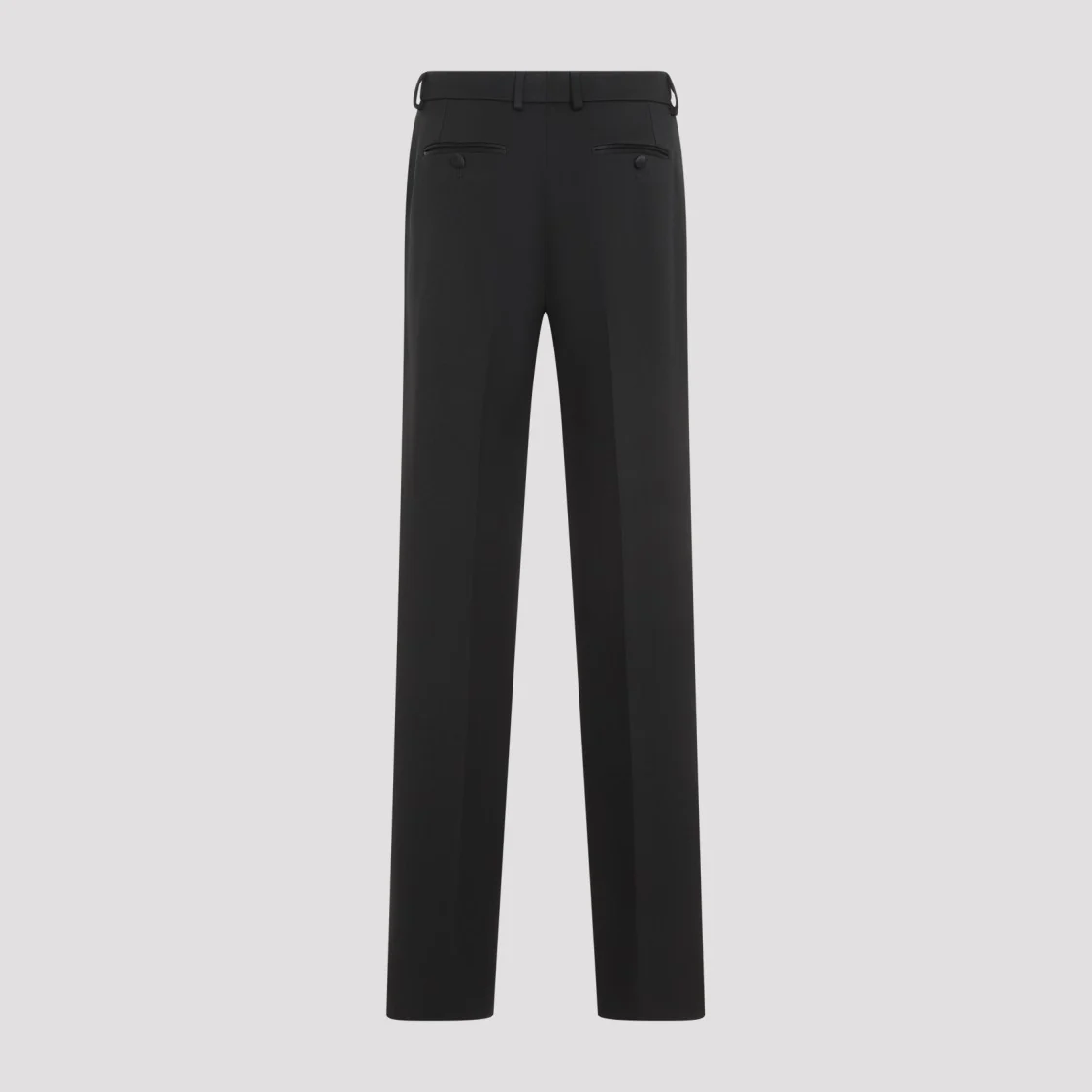 Black Virgin Wool Pants