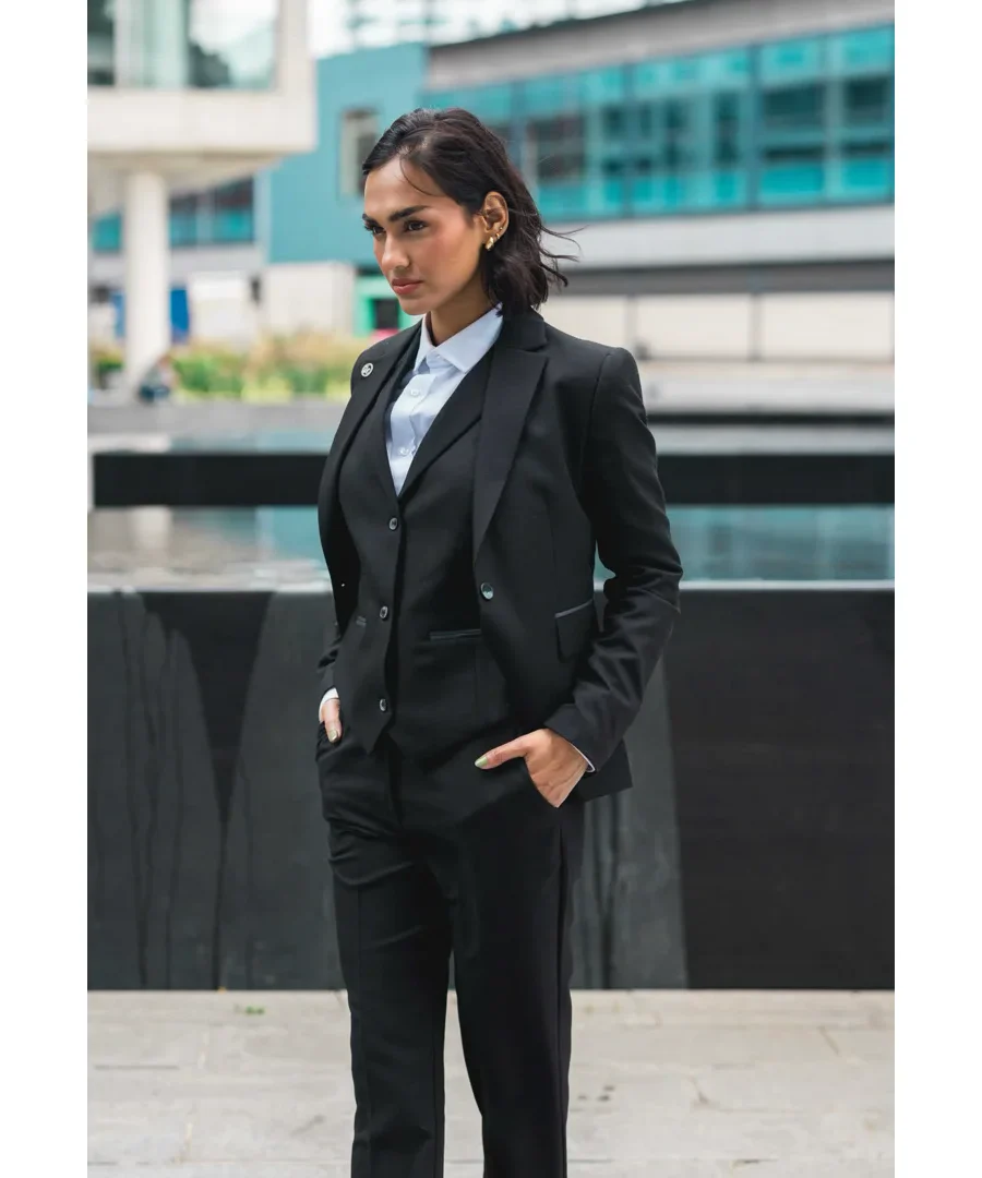 3 Piece Suit Plain Tailored Fit Business Formal Dress