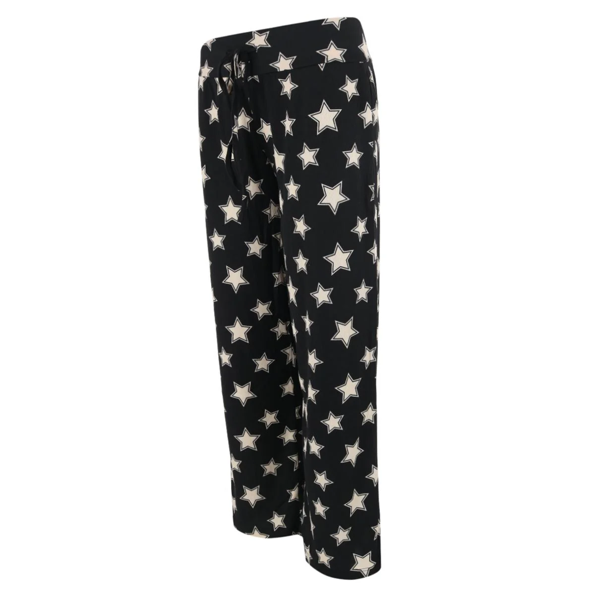 Women's Ribbed Patterned Open Bottom Lounge Pants
