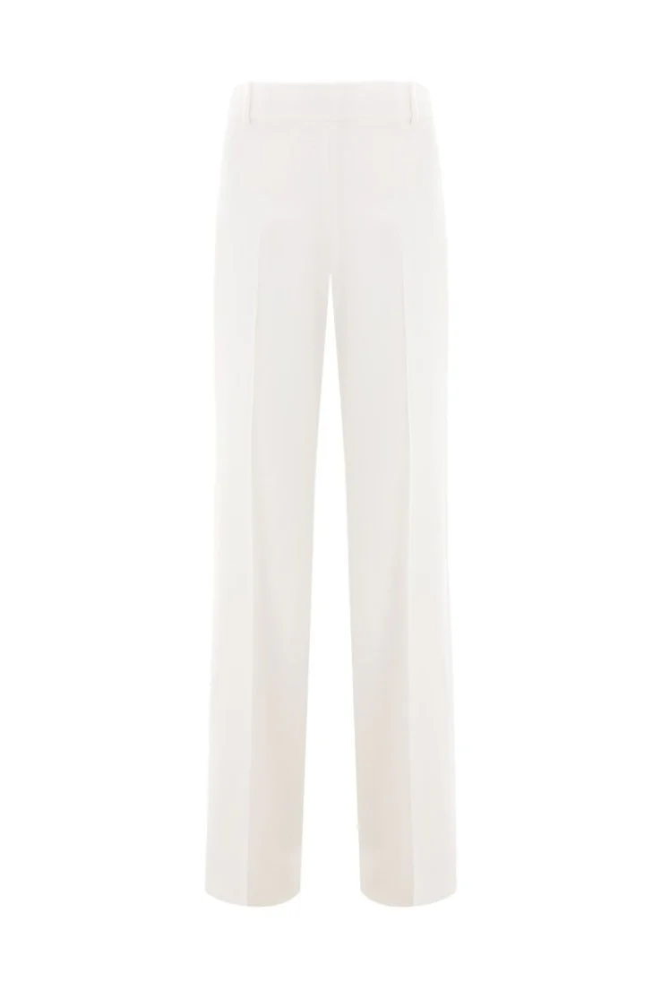 Straight-Leg Trousers With Structured Waistband