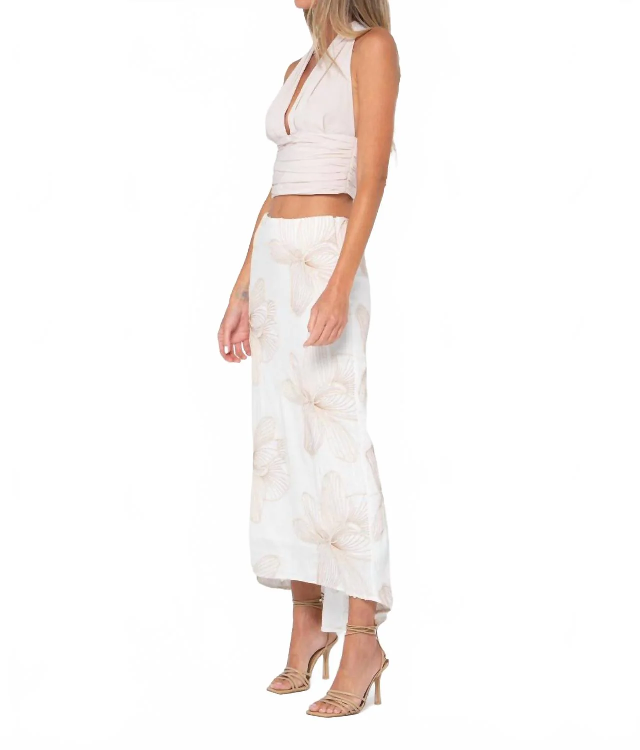 Hendrick Maxi Skirt In White