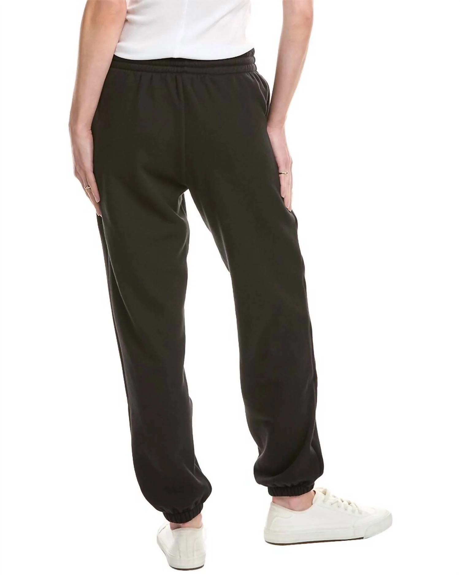 Jace Seamed Fleece Jogger In Black