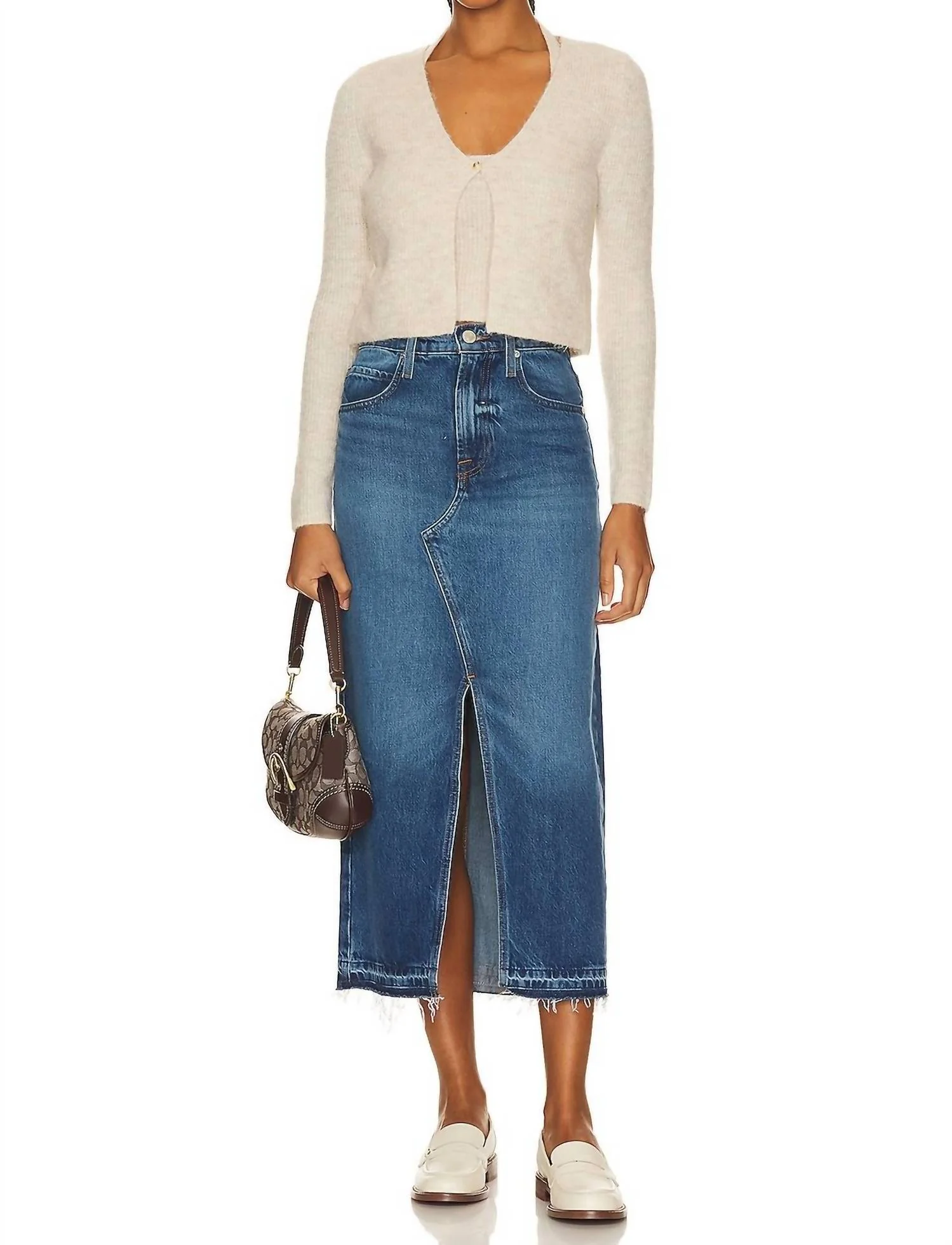 Midaxi Skirt In Del Amo