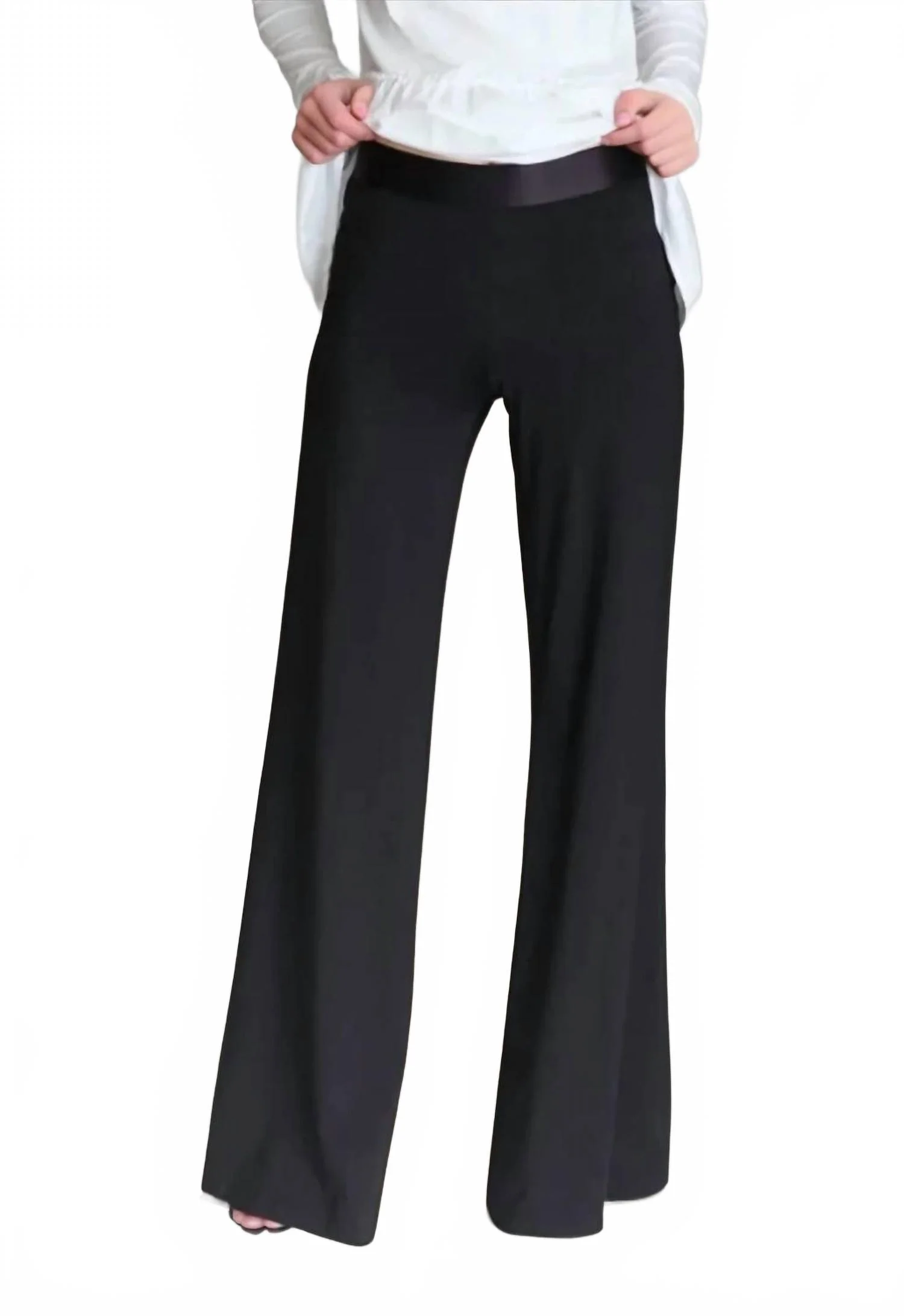 Marta Wide Leg Pant In Black