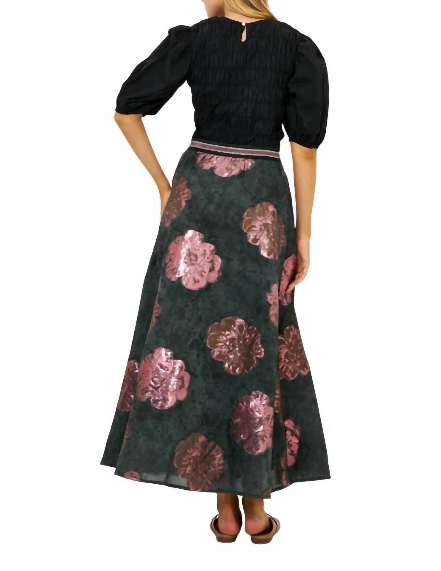 Swing Skirt In Rosa Black
